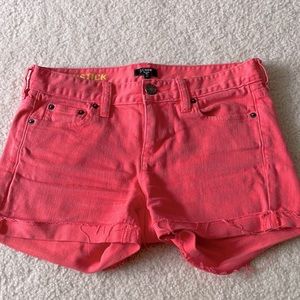 J Crew salmon pink women’s summer shorts!